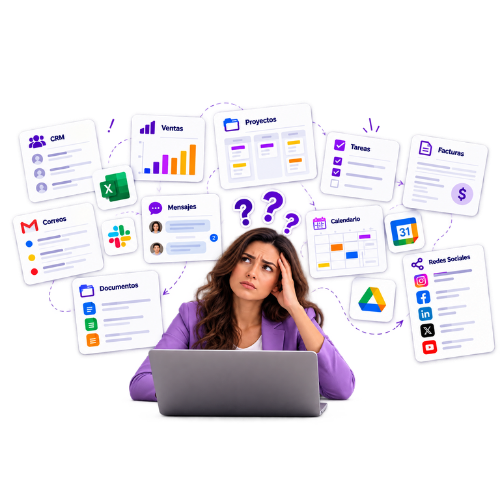 Profesionales organizando procesos